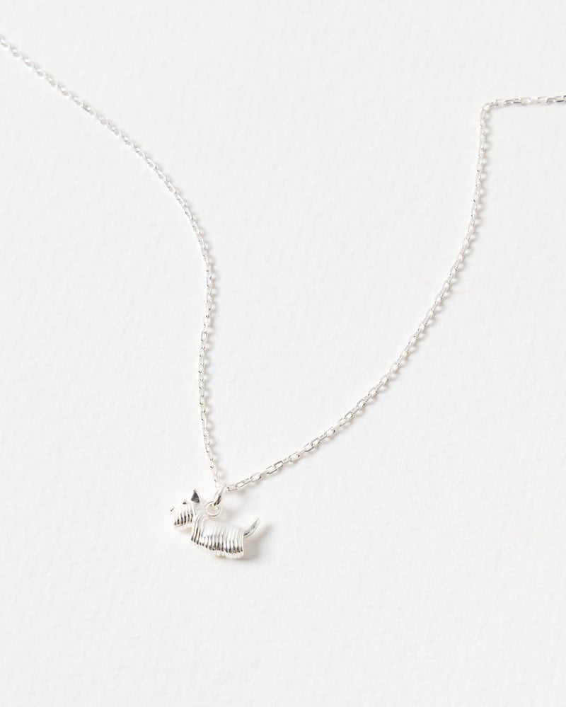 Hamish Scottie Dog Sterling Silver Pendant Necklace