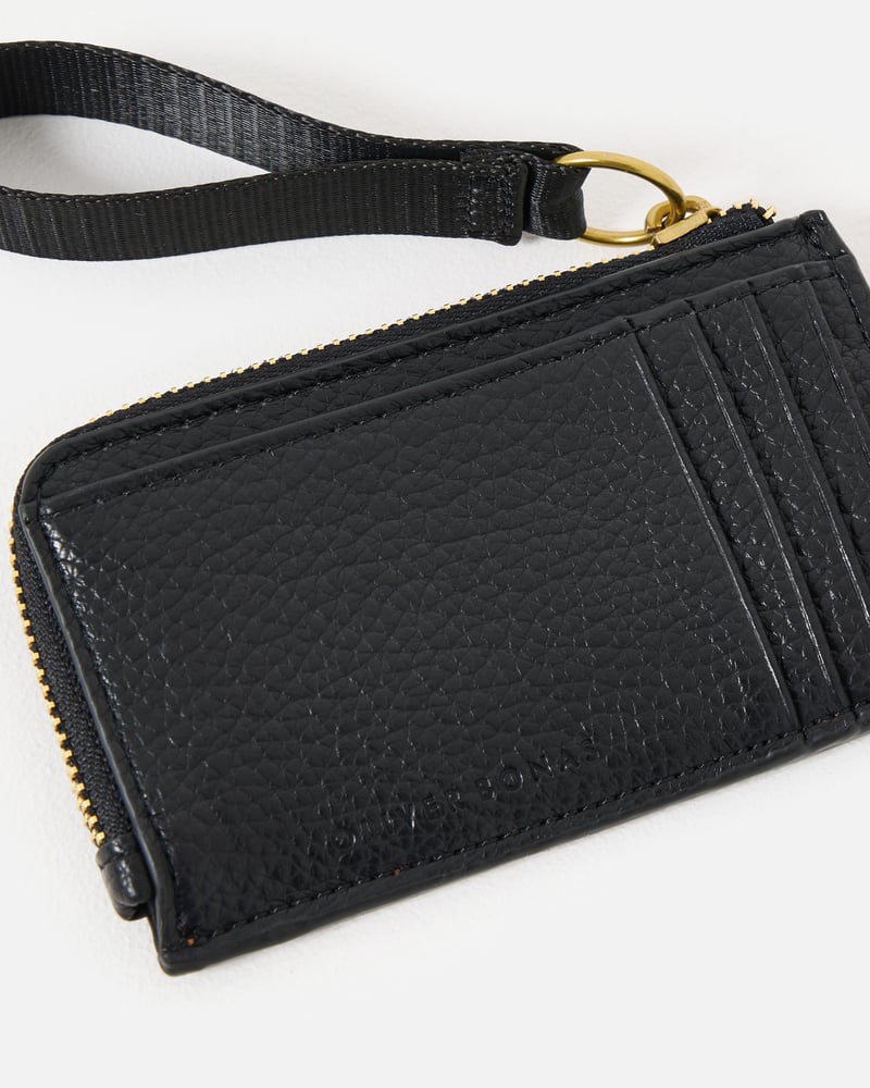 Black & Brown Cheetah Print Zipped Card Holder