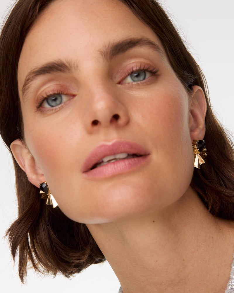 Marlow Stone Large Heart Stud Earrings