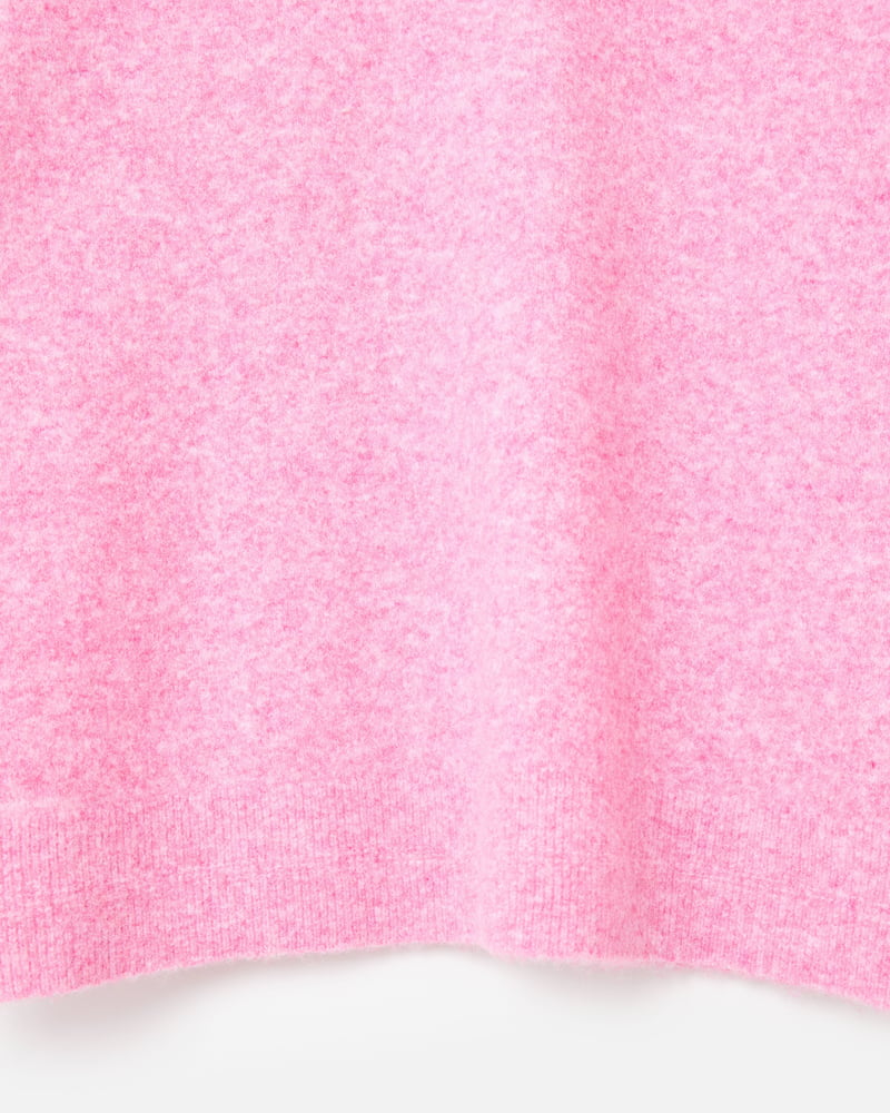 Light Pink Crew Neck Knitted Jumper