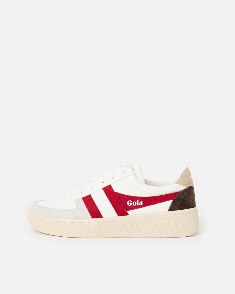 Gola Grandslam Trident White & Red Trainers