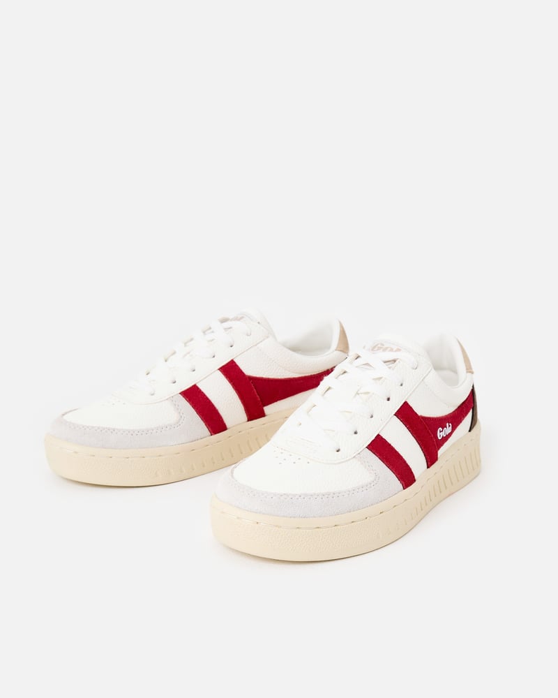 Gola Grandslam Trident White & Red Trainers
