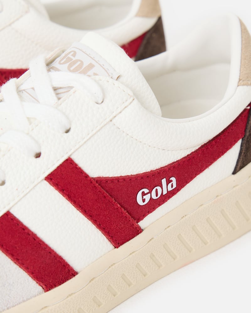 Gola Grandslam Trident White & Red Trainers