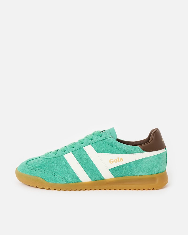 Gola Torpedo Jade Green & White Trainers