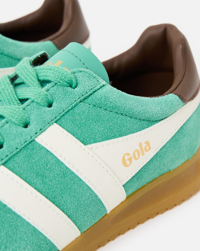 Gola Torpedo Jade Green & White Trainers