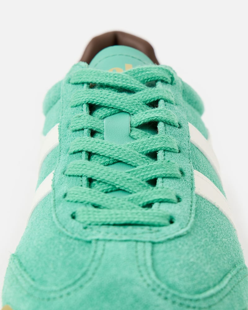 Gola Torpedo Jade Green & White Trainers