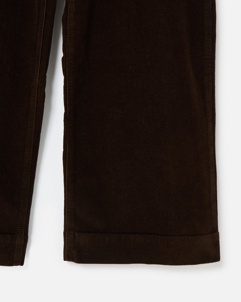 Chocolate Brown Corduroy Wide Leg Trousers