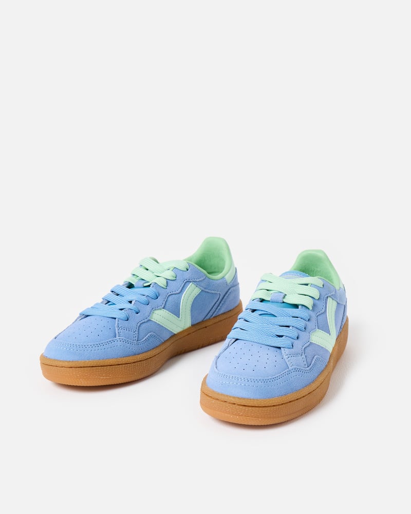 Victoria Smash Blue & Green Suede Trainers