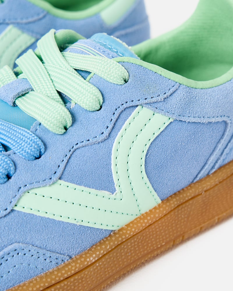 Victoria Smash Blue & Green Suede Trainers
