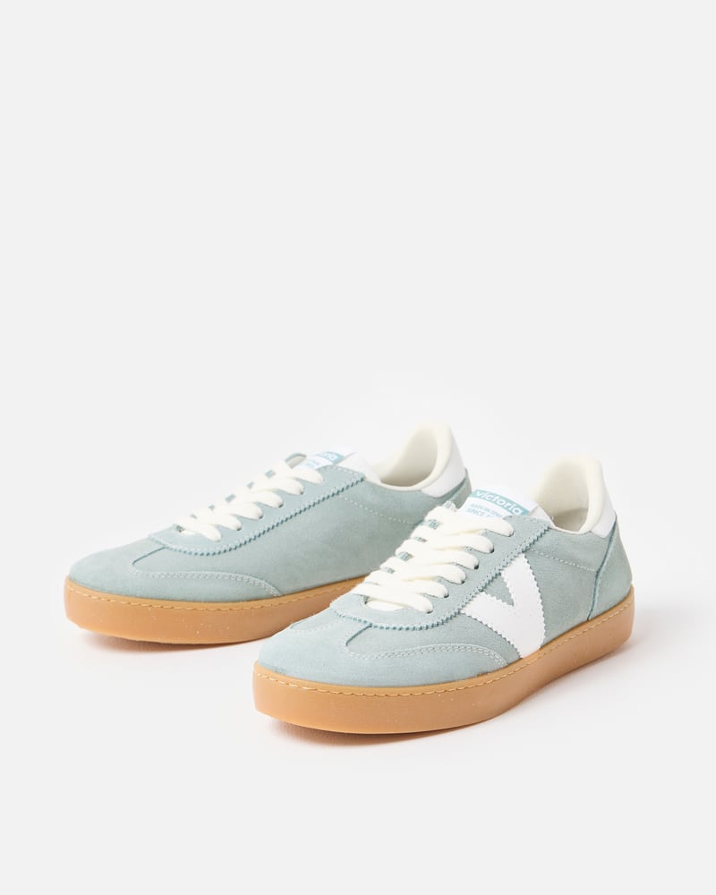 Victoria Berlin Sage Green Suede Trainers