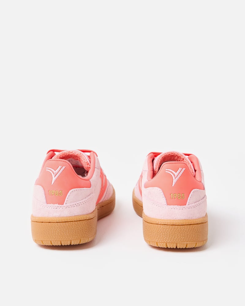 Victoria Smash Pink & Red Suede Trainers