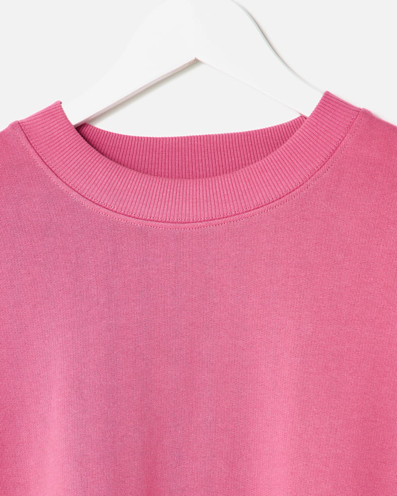 Pink Seam Detail Sweatshirt