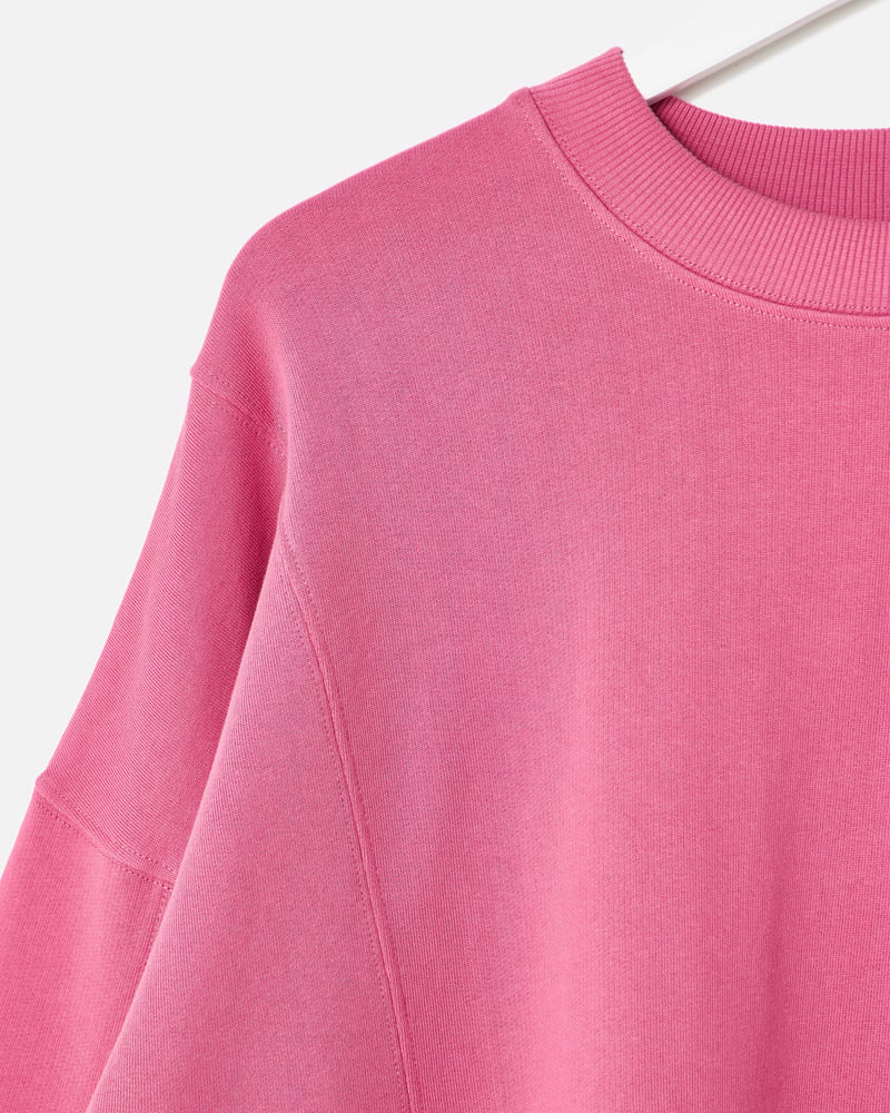 Pink Seam Detail Sweatshirt