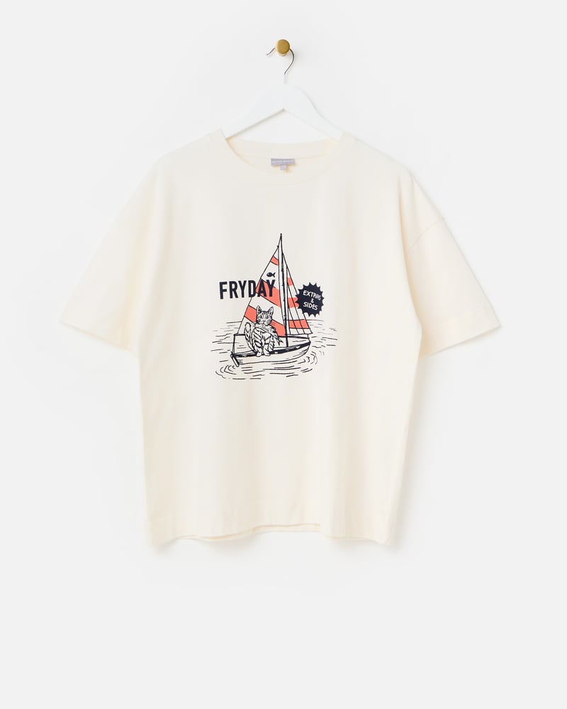 White Fryday Graphic T-Shirt