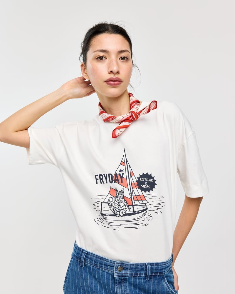 White Fryday Graphic T-Shirt