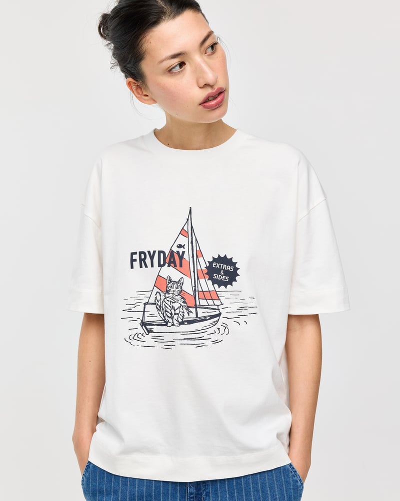 White Fryday Graphic T-Shirt