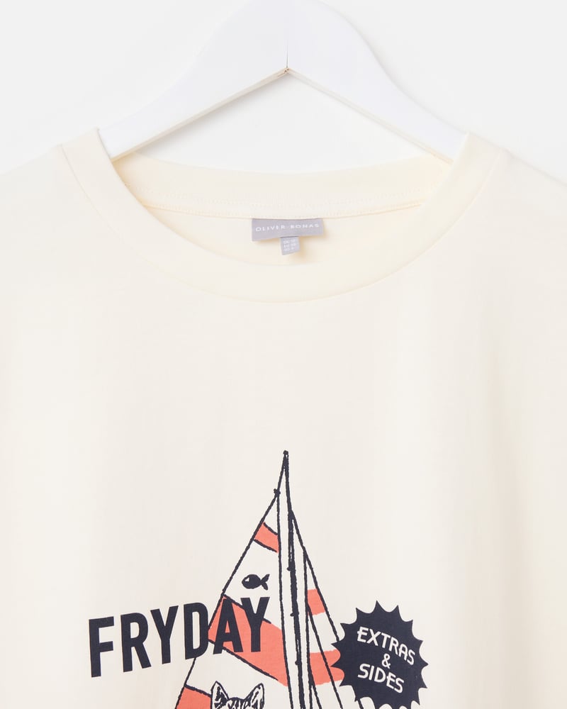 White Fryday Graphic T-Shirt