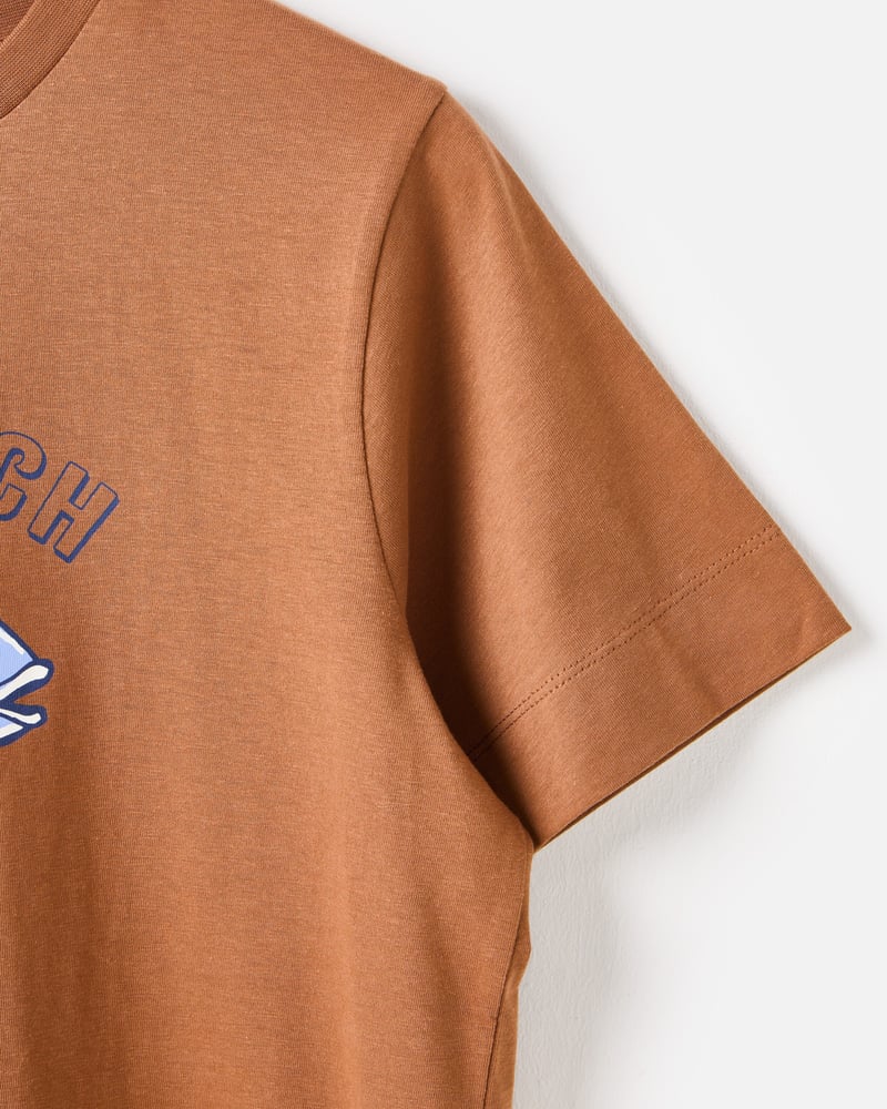 Mocha Brown The Catch Graphic T-Shirt