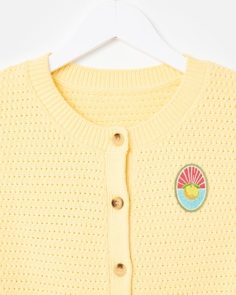 Yellow Button Up Knitted Waistcoat