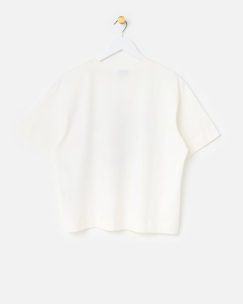 White La Frutta Market Cotton Graphic T-Shirt