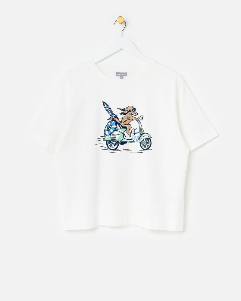 White Tutto Bene Cotton Graphic T-Shirt