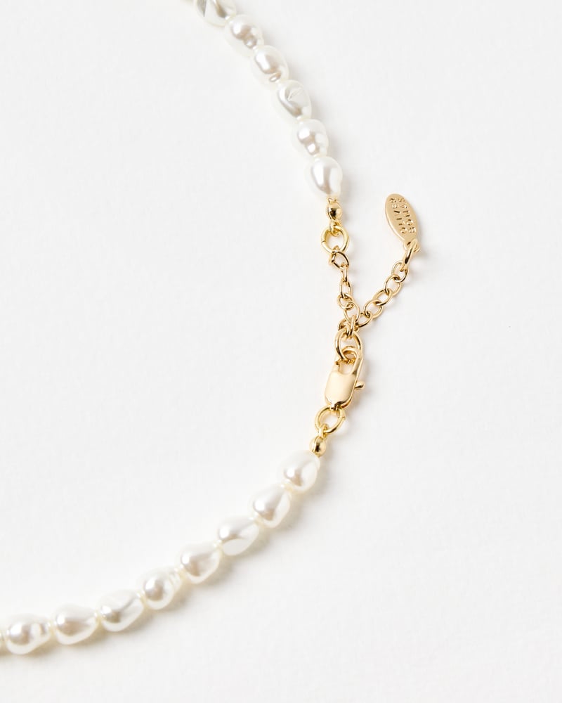 Charlene Beaded Cherry Faux Pearl Necklace