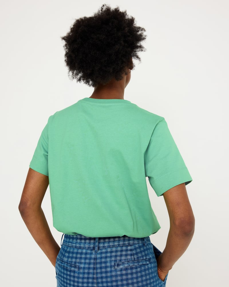 Green Walter the Dog Graphic T-Shirt