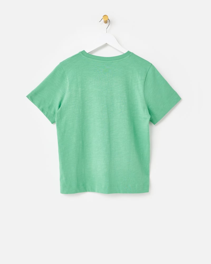 Green Walter the Dog Graphic T-Shirt