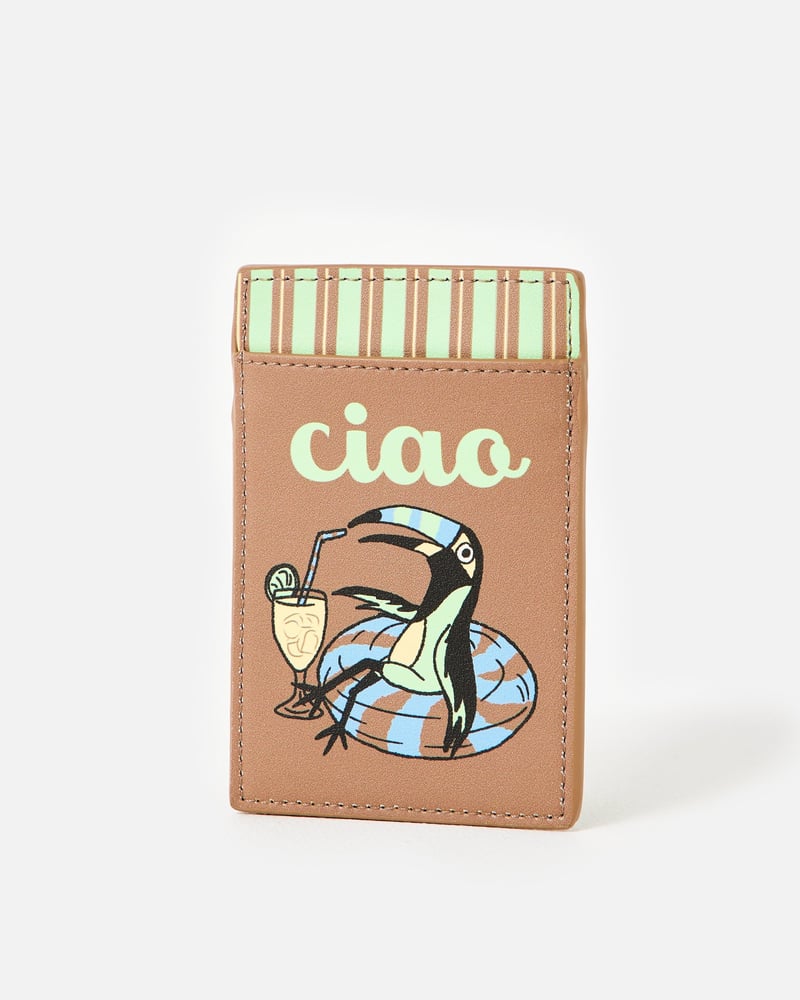 Brown Ciao Toucan Card Holder