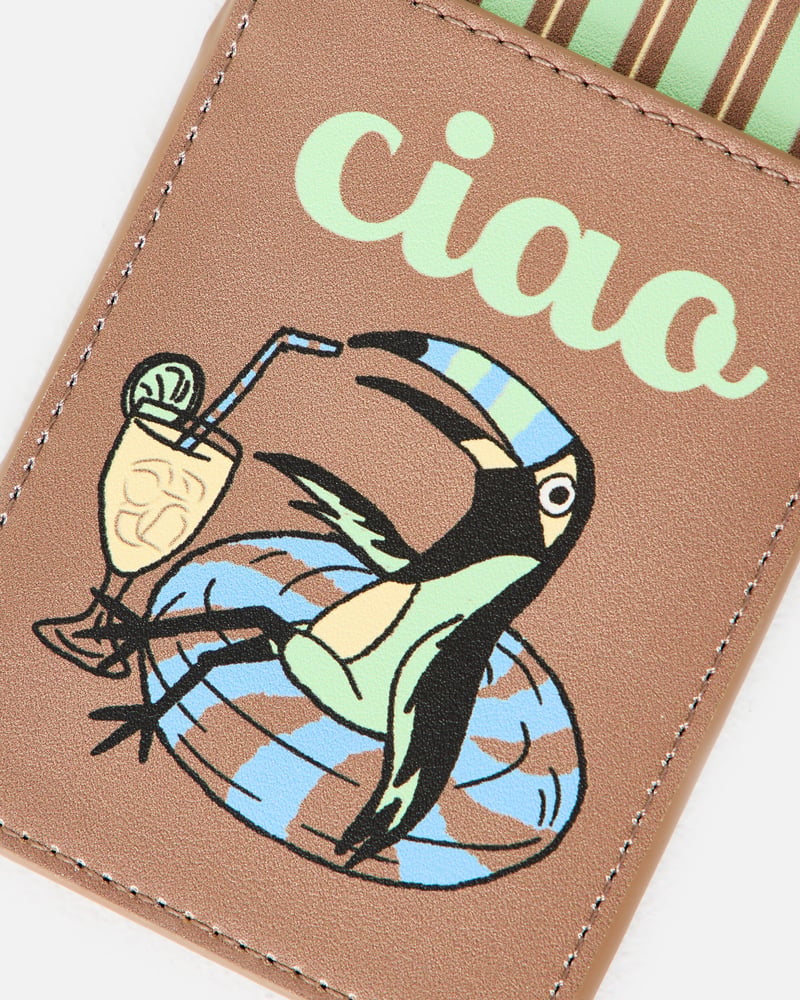 Brown Ciao Toucan Card Holder