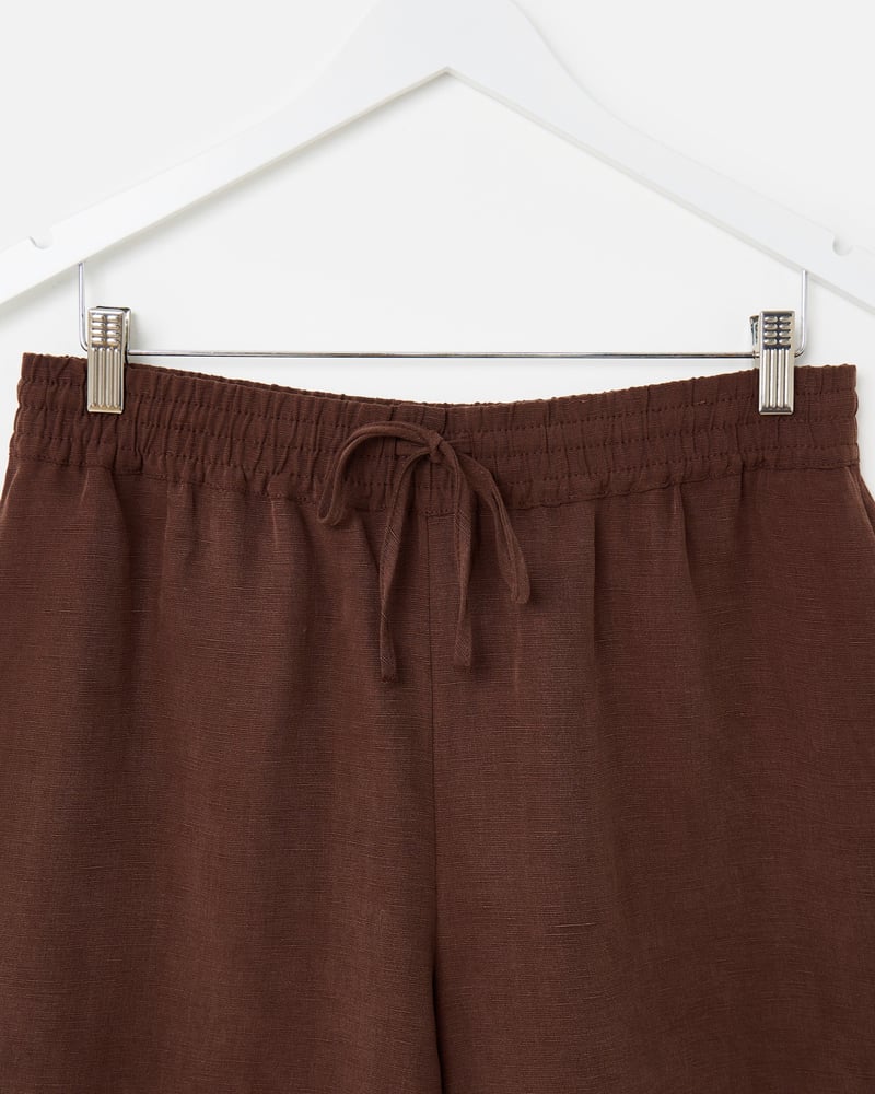 Chocolate Brown Longline Shorts