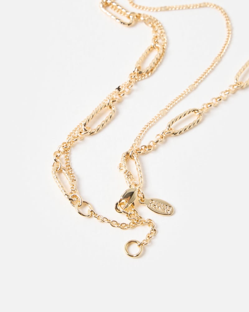 Sierra Strawberry Double Row Chain Necklace
