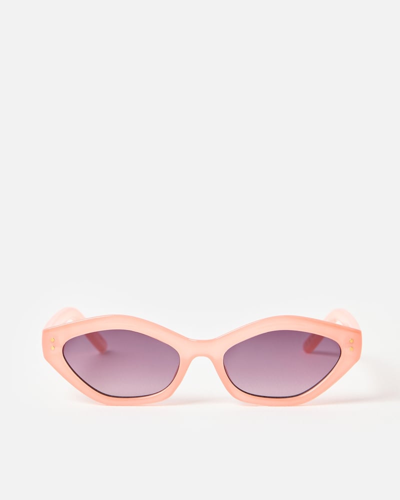 Peach Mini Angled Sunglasses