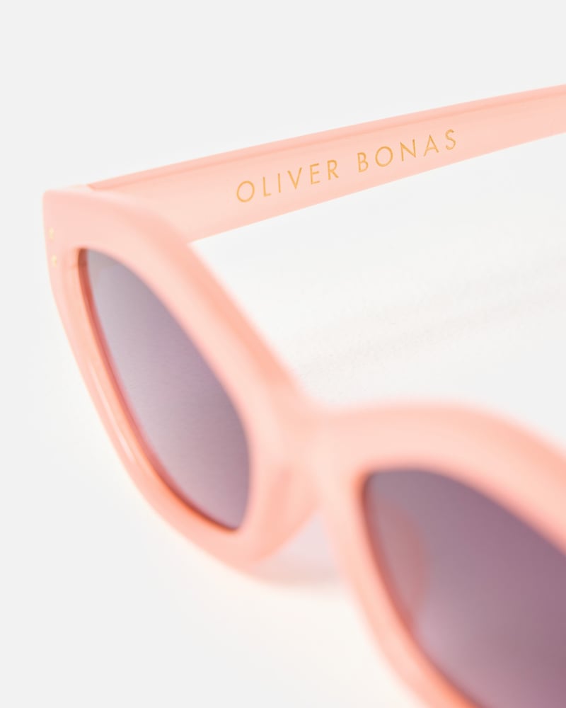 Peach Mini Angled Sunglasses