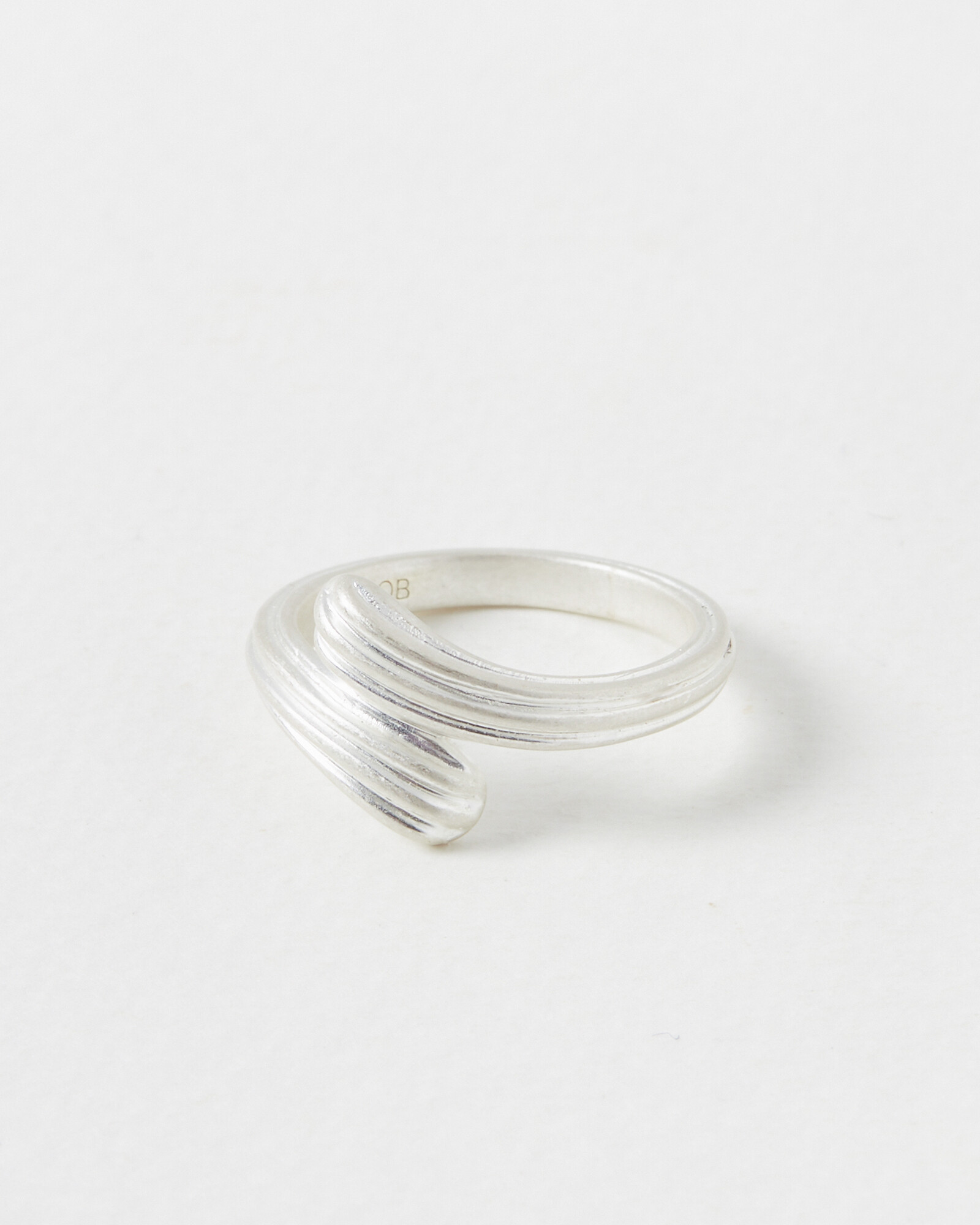 Maribel Sculptural Silver Plated Statement Ring
