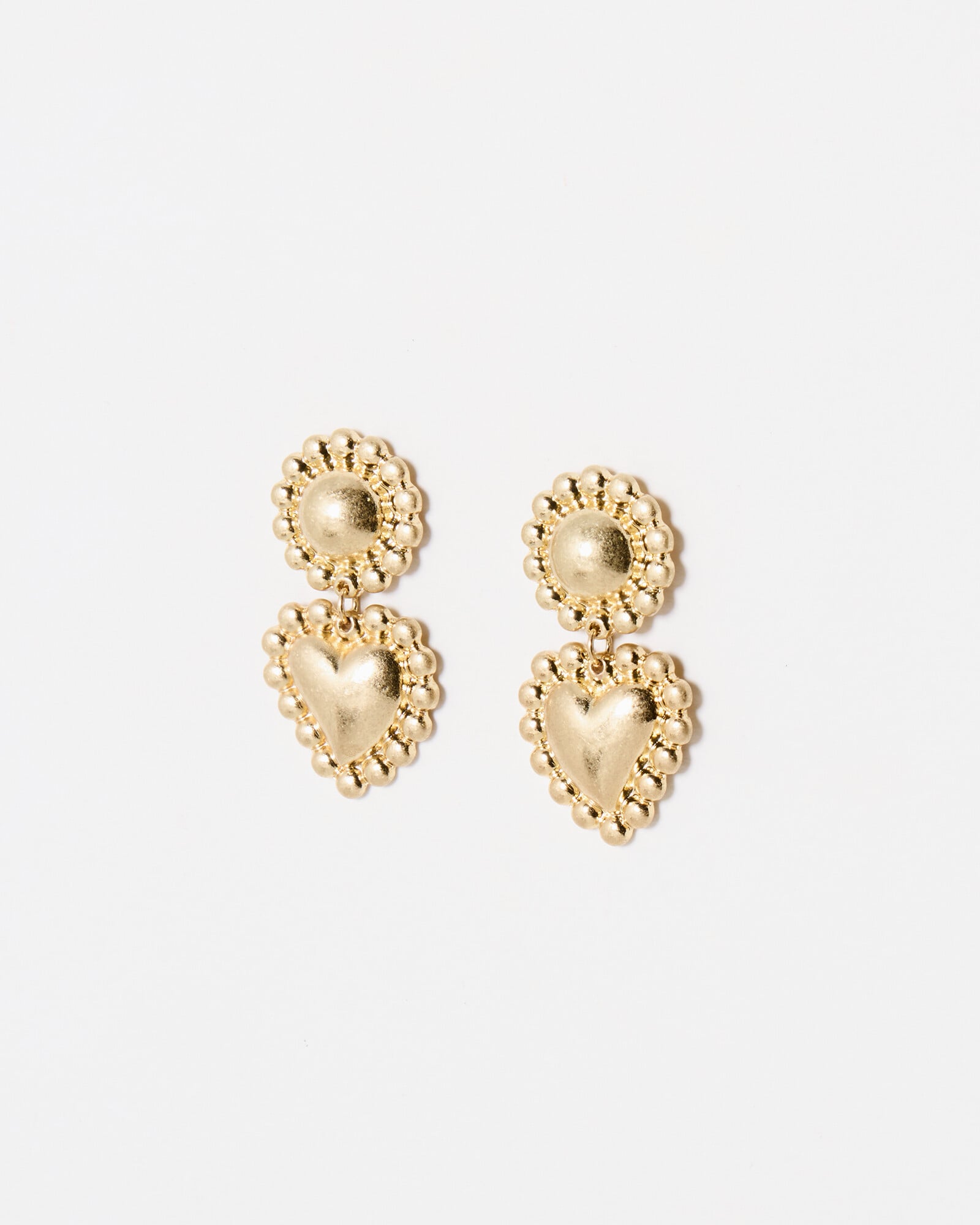 Connie Puffy Heart Statement Earrings
