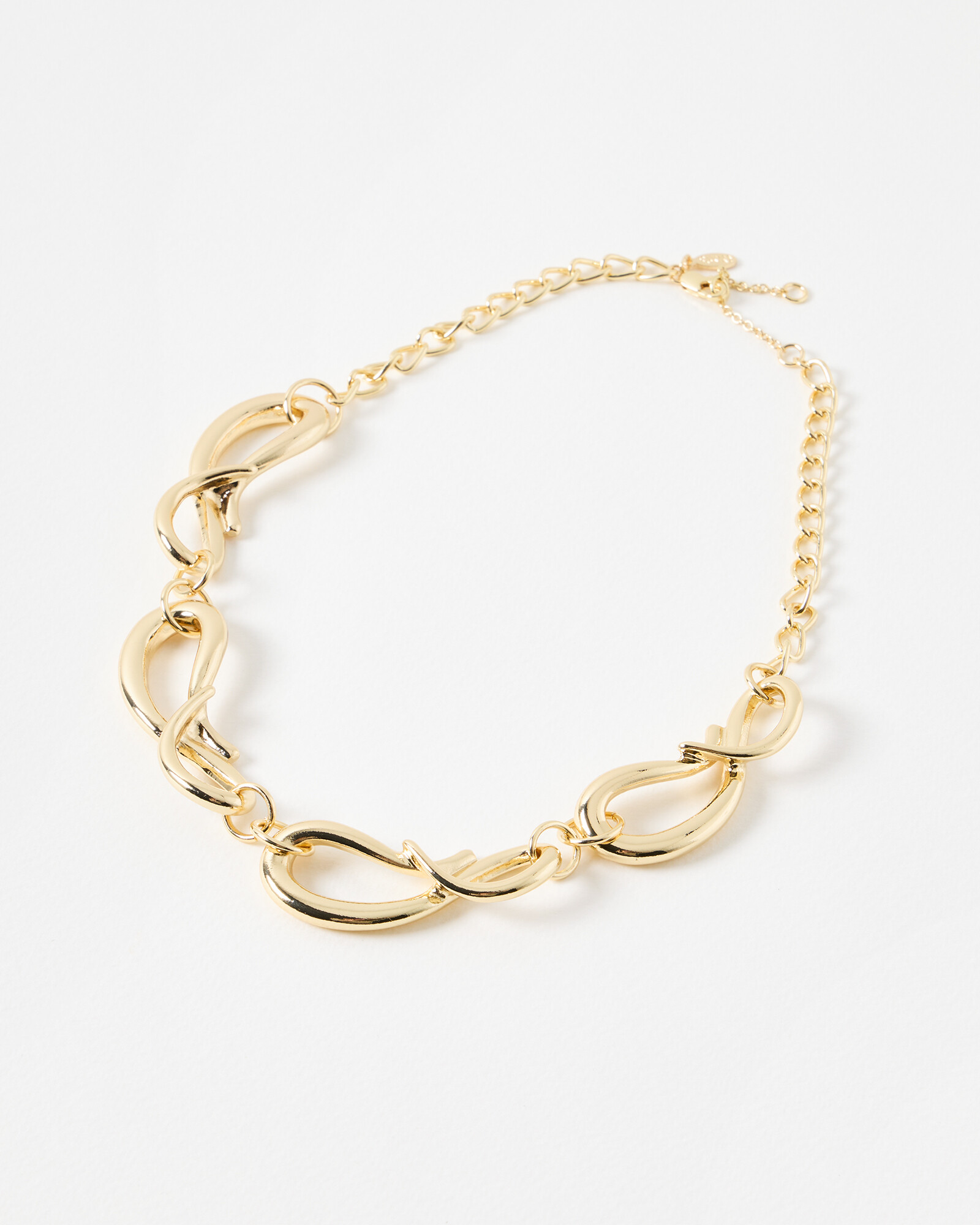 Spencer Gold Tone Chunky Collar Necklace