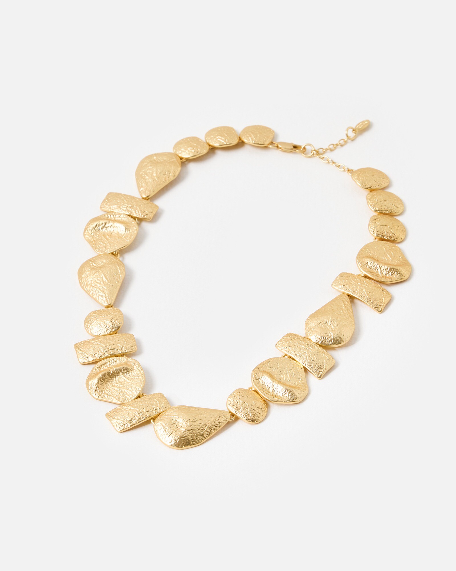 Amari Textured Gold Tone Statement Necklace