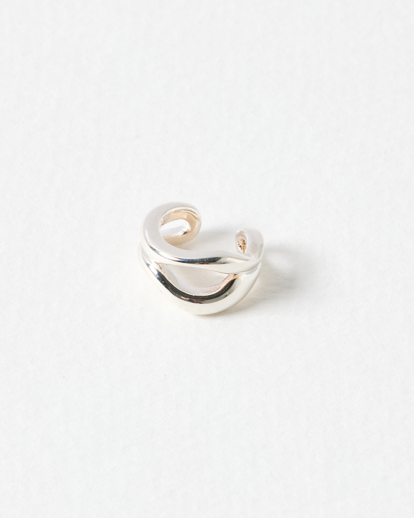 Galia Wavy Sterling Silver Ear Cuff