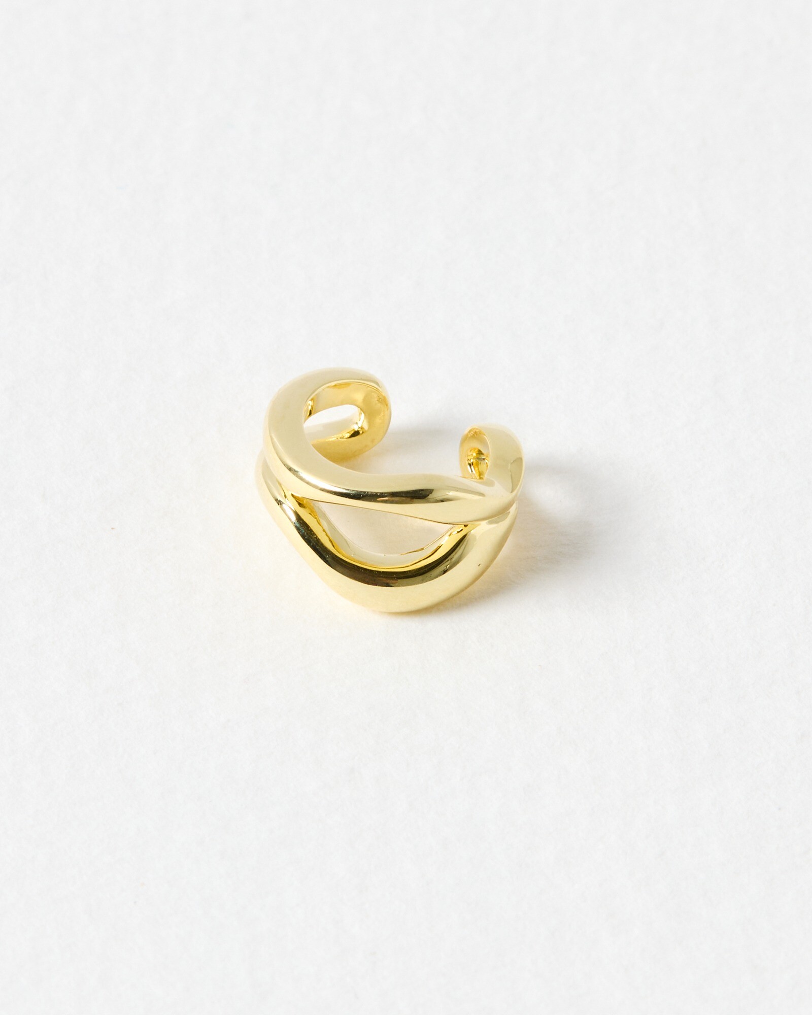 Galia Wavy Gold Plated Ear Cuff