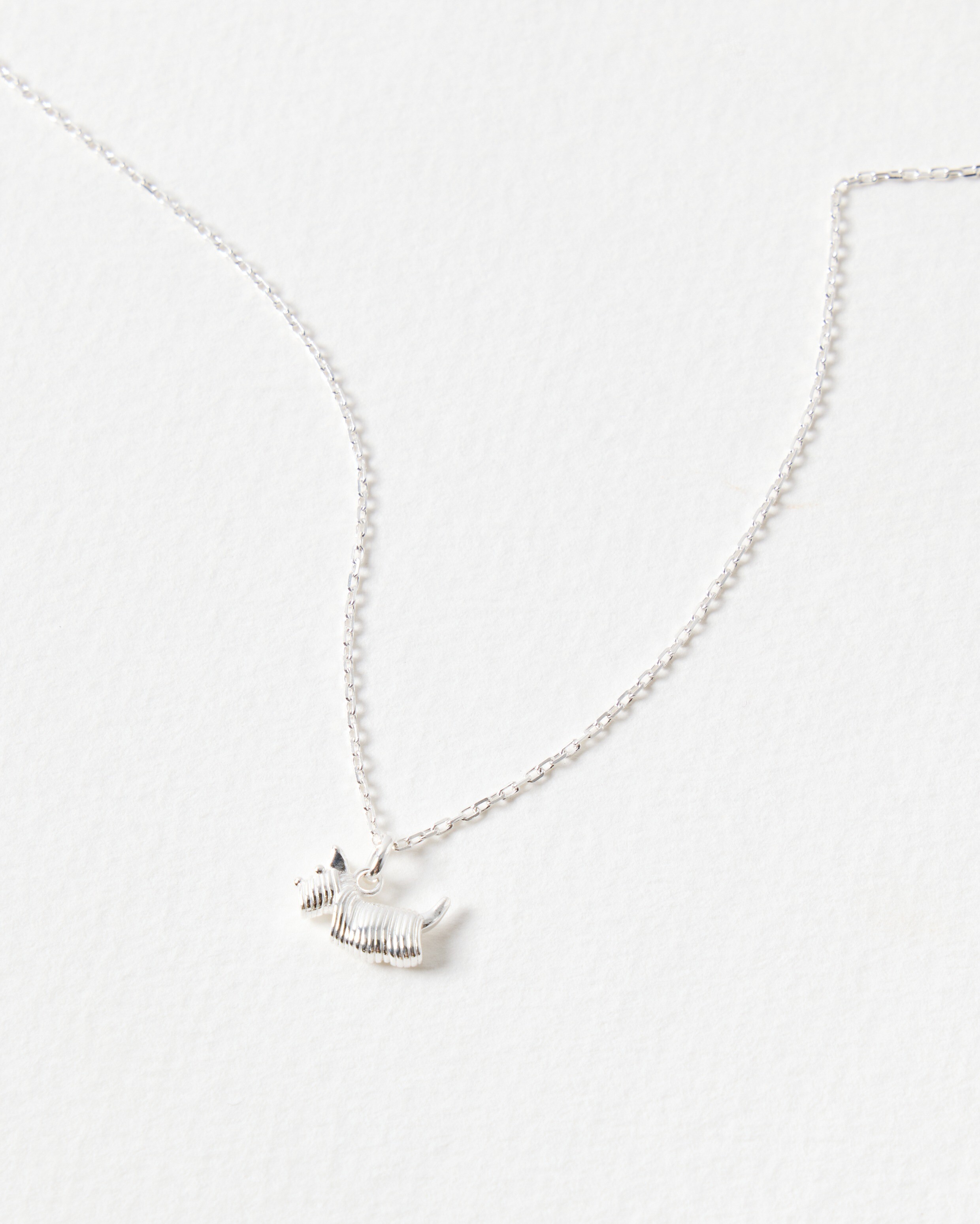 Hamish Scottie Dog Sterling Silver Pendant Necklace