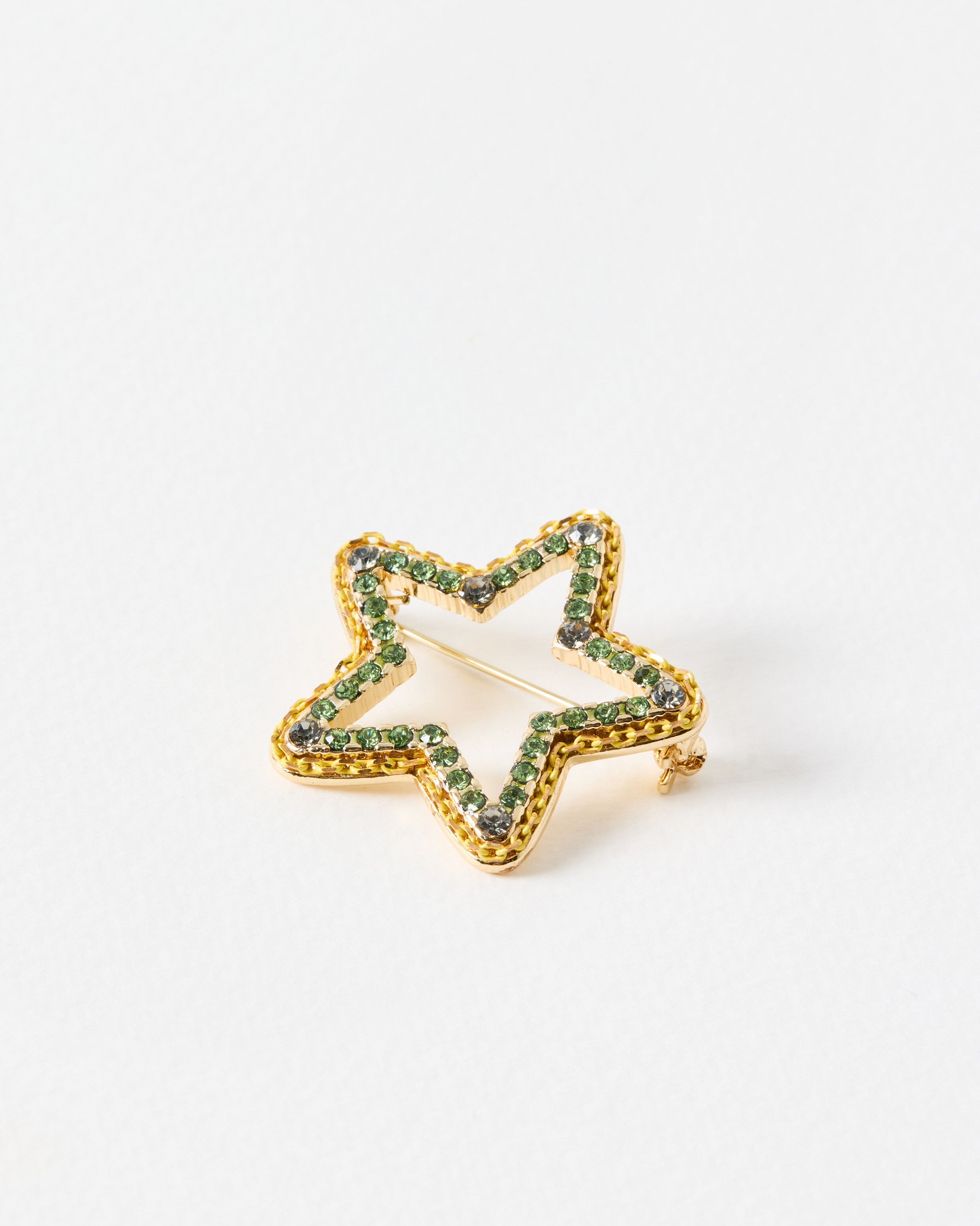 June Yellow Stone Star Brooch