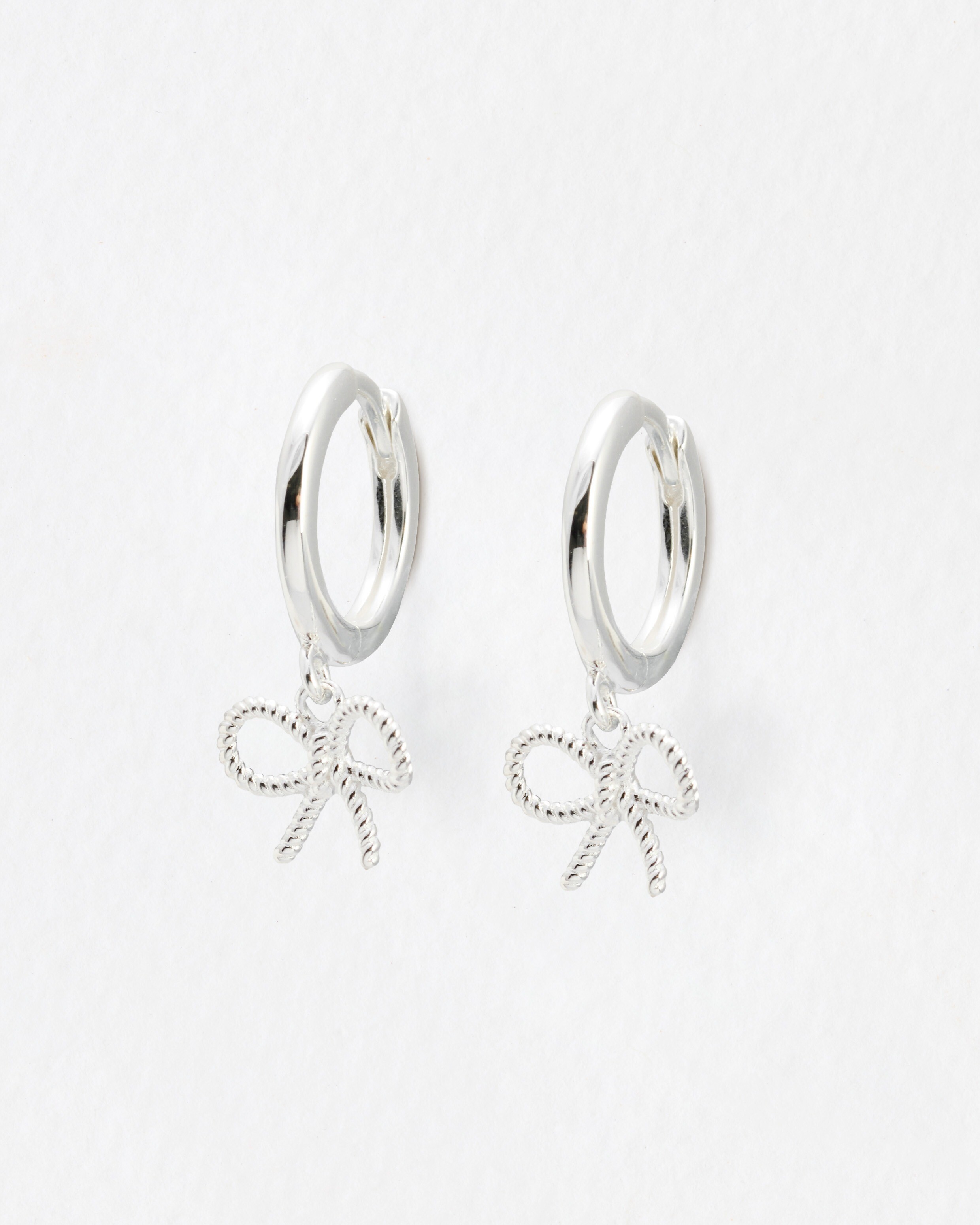 Alina Sterling Silver Twisted Bow Earrings