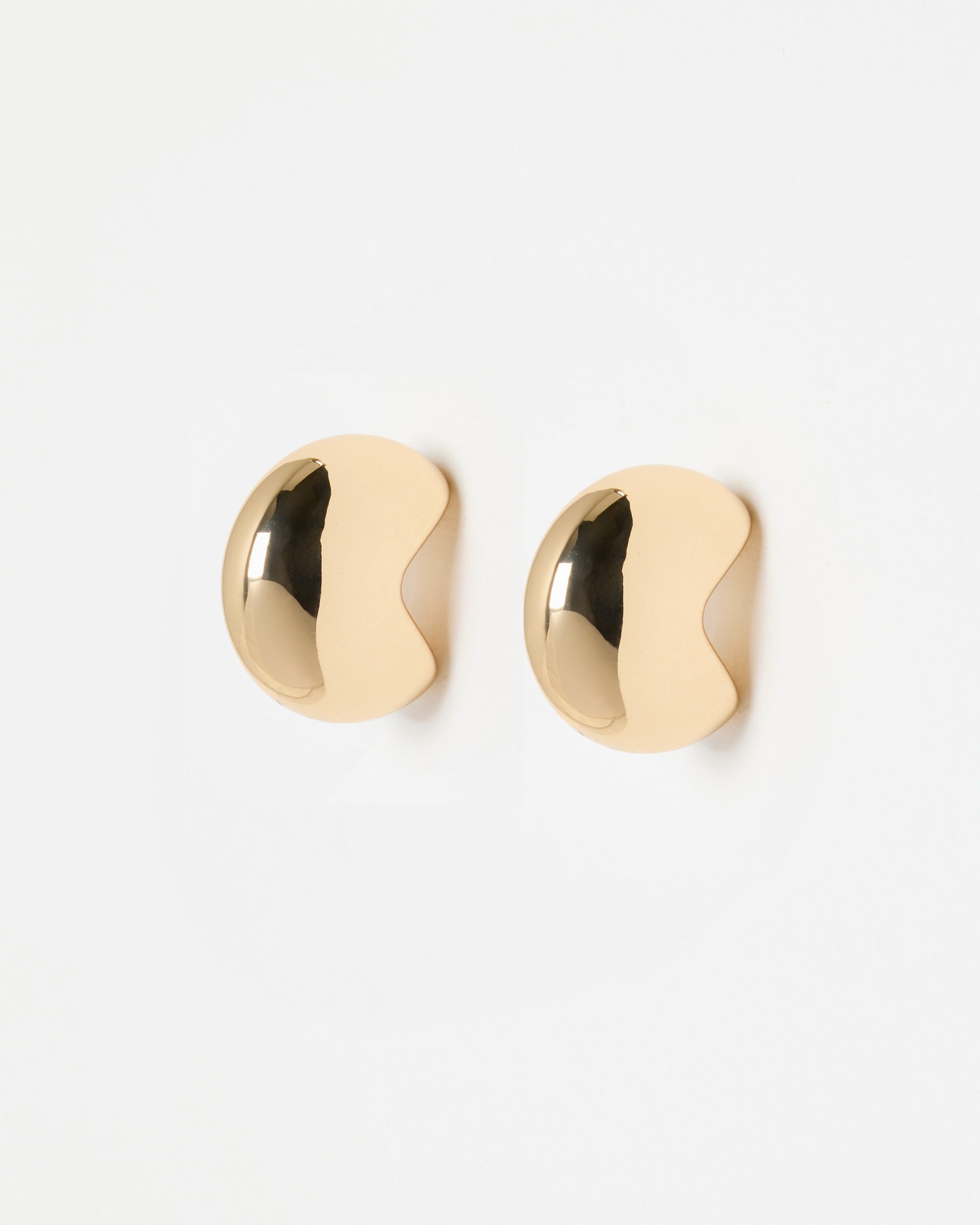 Mika Chunky Gold Tone Hoop Earrings