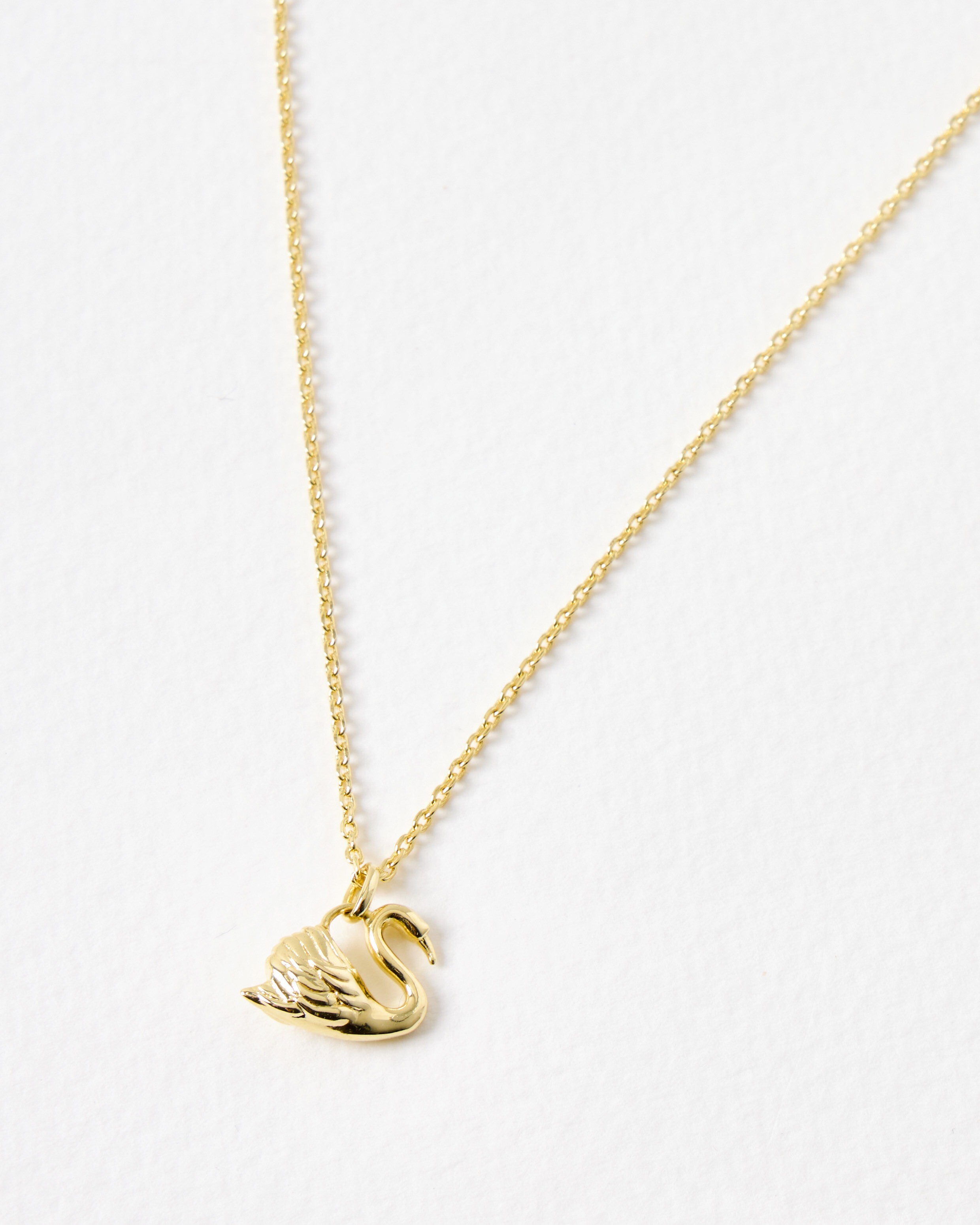 Sydney Swan Charm Gold Plated Pendant Necklace