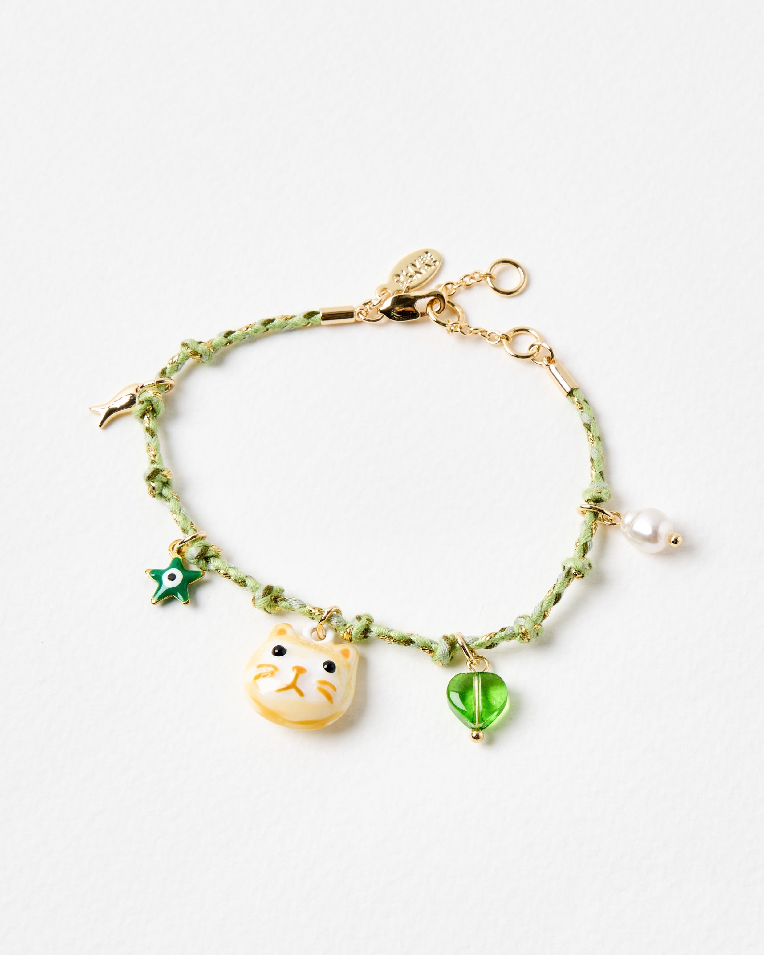 Fish, Heart & Star Candice Cat Cord Bracelet