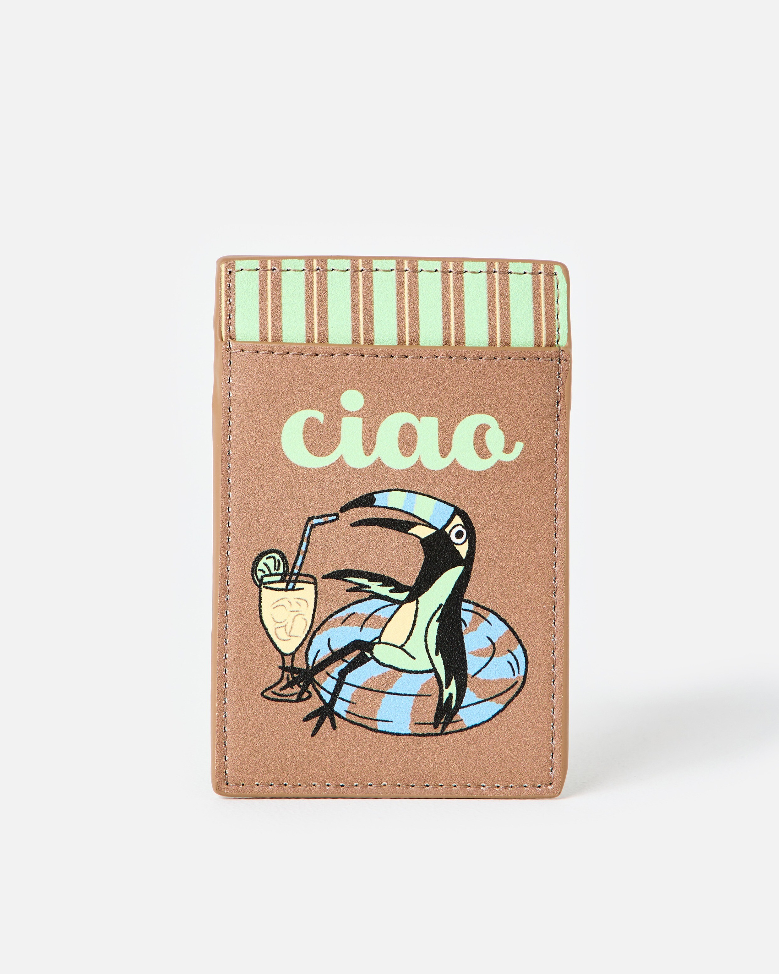 Brown Ciao Toucan Card Holder