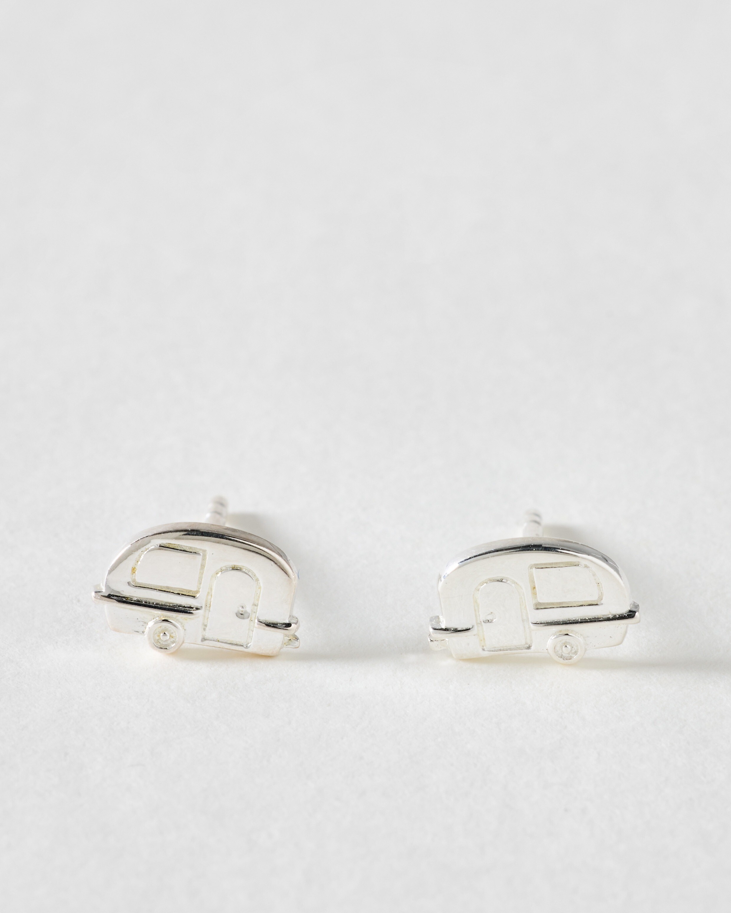 Campervan Silver Stud Earrings