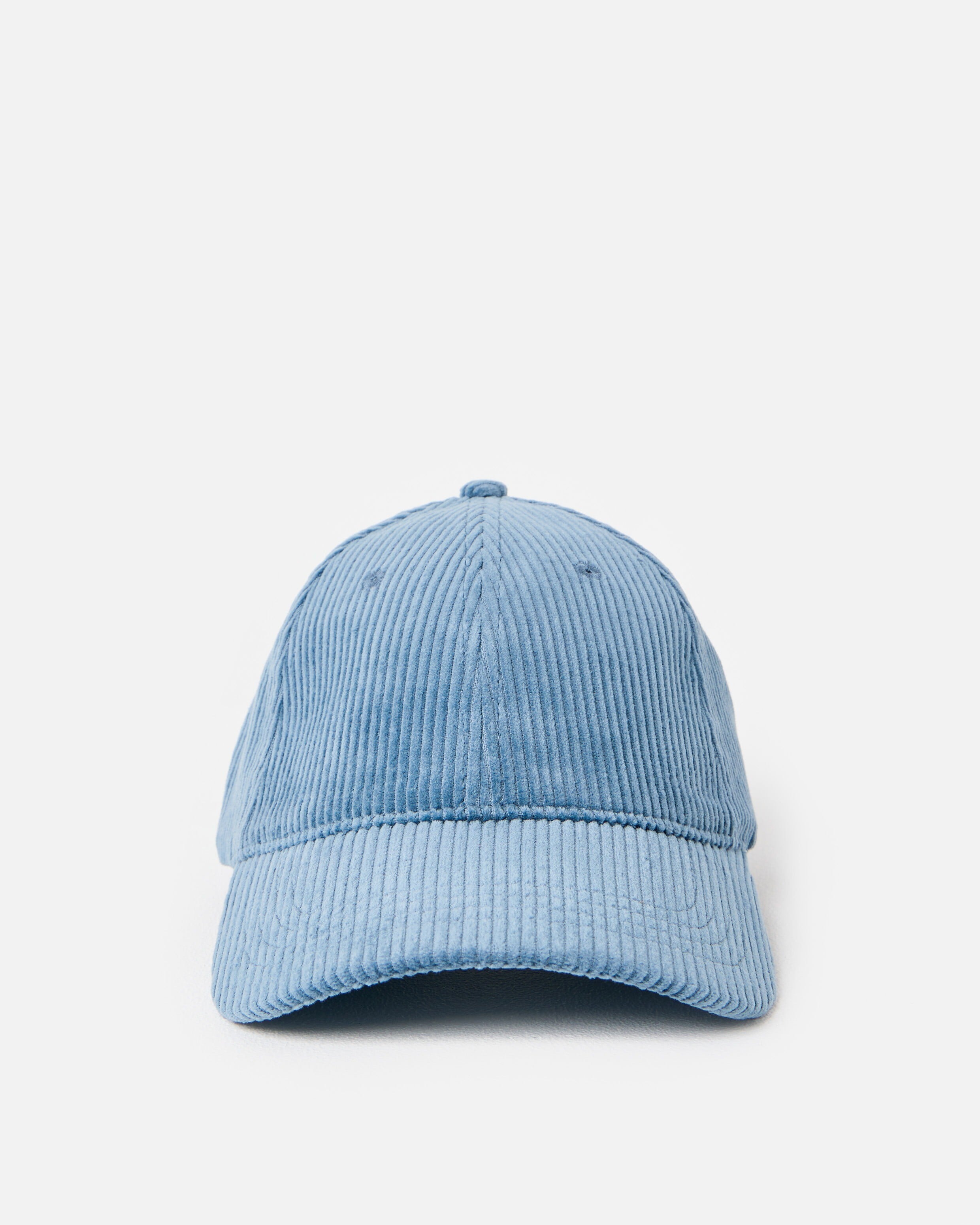 Blue Corduroy Cap Hat with Heart Motif
