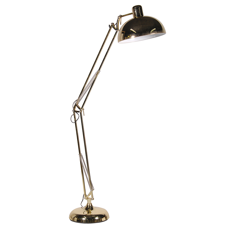 Gold Angled Floor Lamp Oliver Bonas